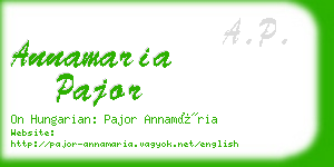 annamaria pajor business card